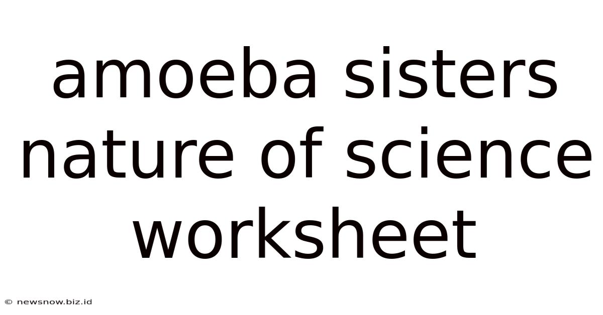 Amoeba Sisters Nature Of Science Worksheet