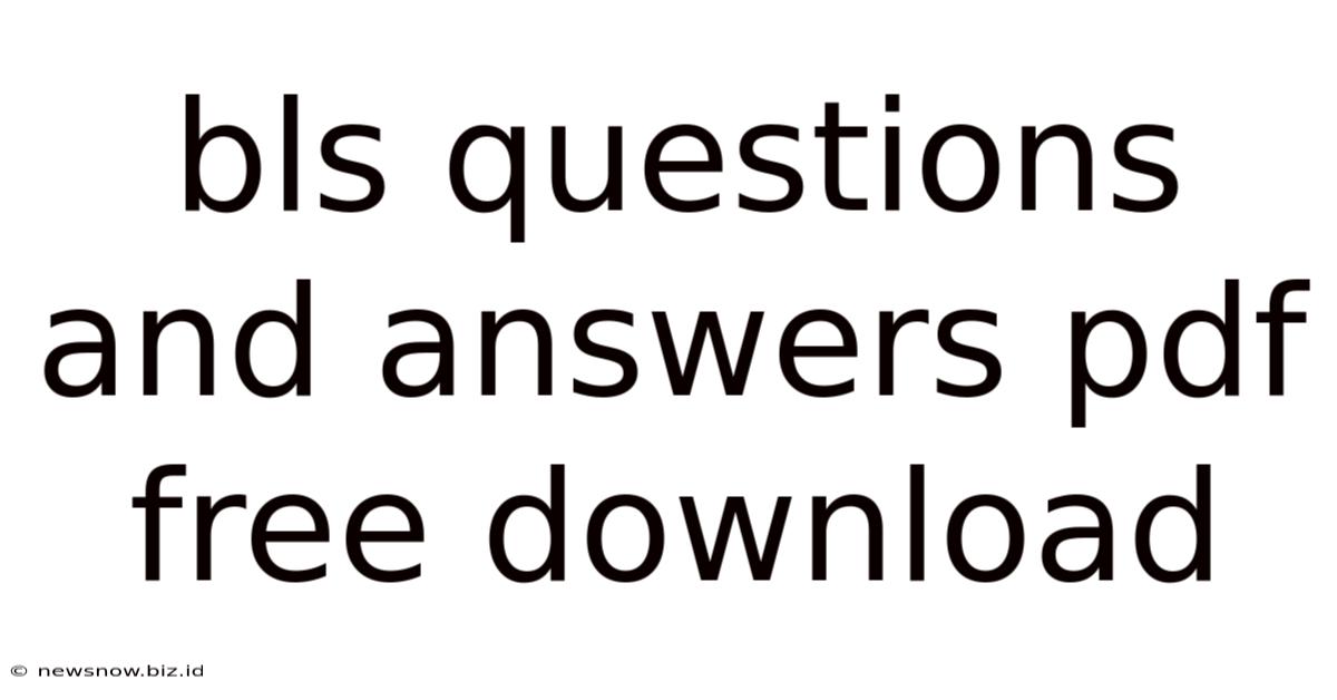 Bls Questions And Answers Pdf Free Download