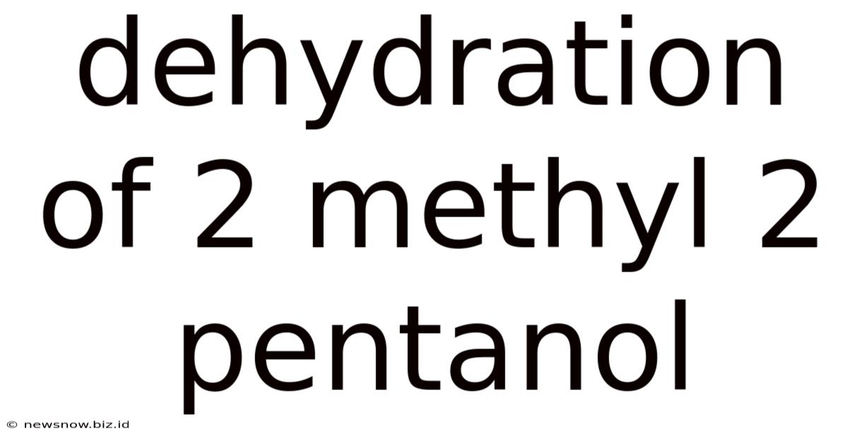 Dehydration Of 2 Methyl 2 Pentanol