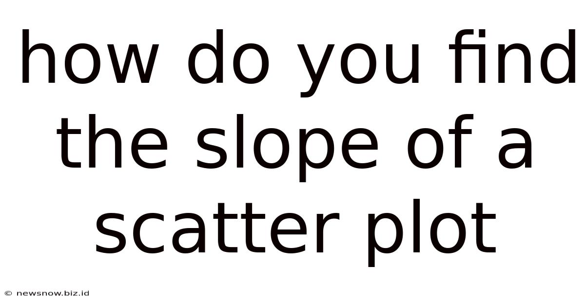 How Do You Find The Slope Of A Scatter Plot