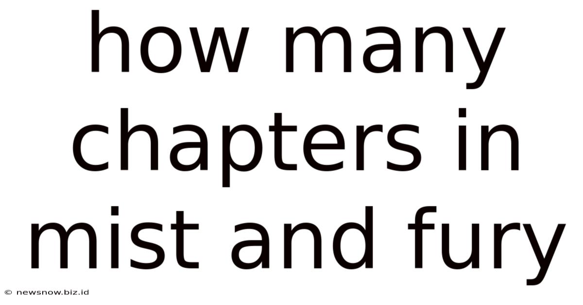 How Many Chapters In Mist And Fury