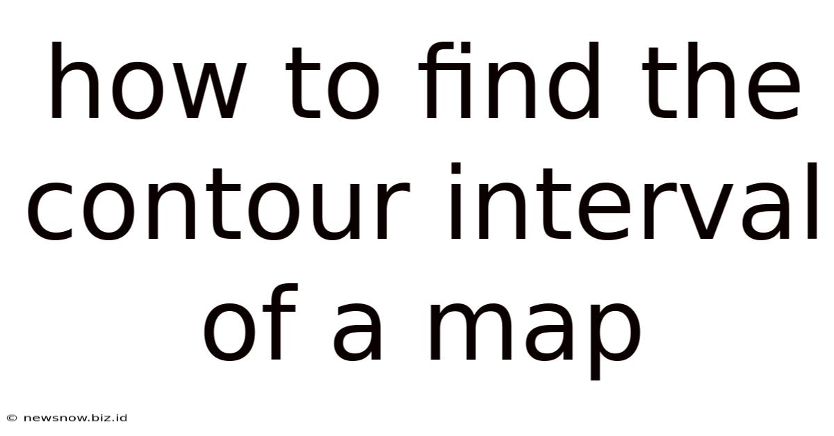 How To Find The Contour Interval Of A Map