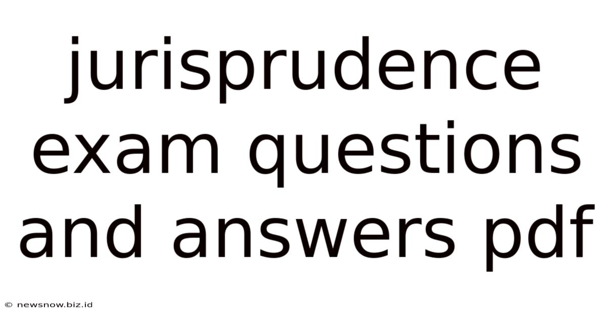 Jurisprudence Exam Questions And Answers Pdf