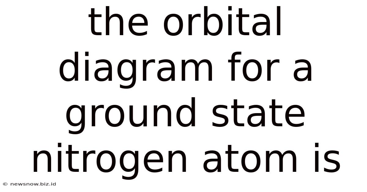The Orbital Diagram For A Ground State Nitrogen Atom Is
